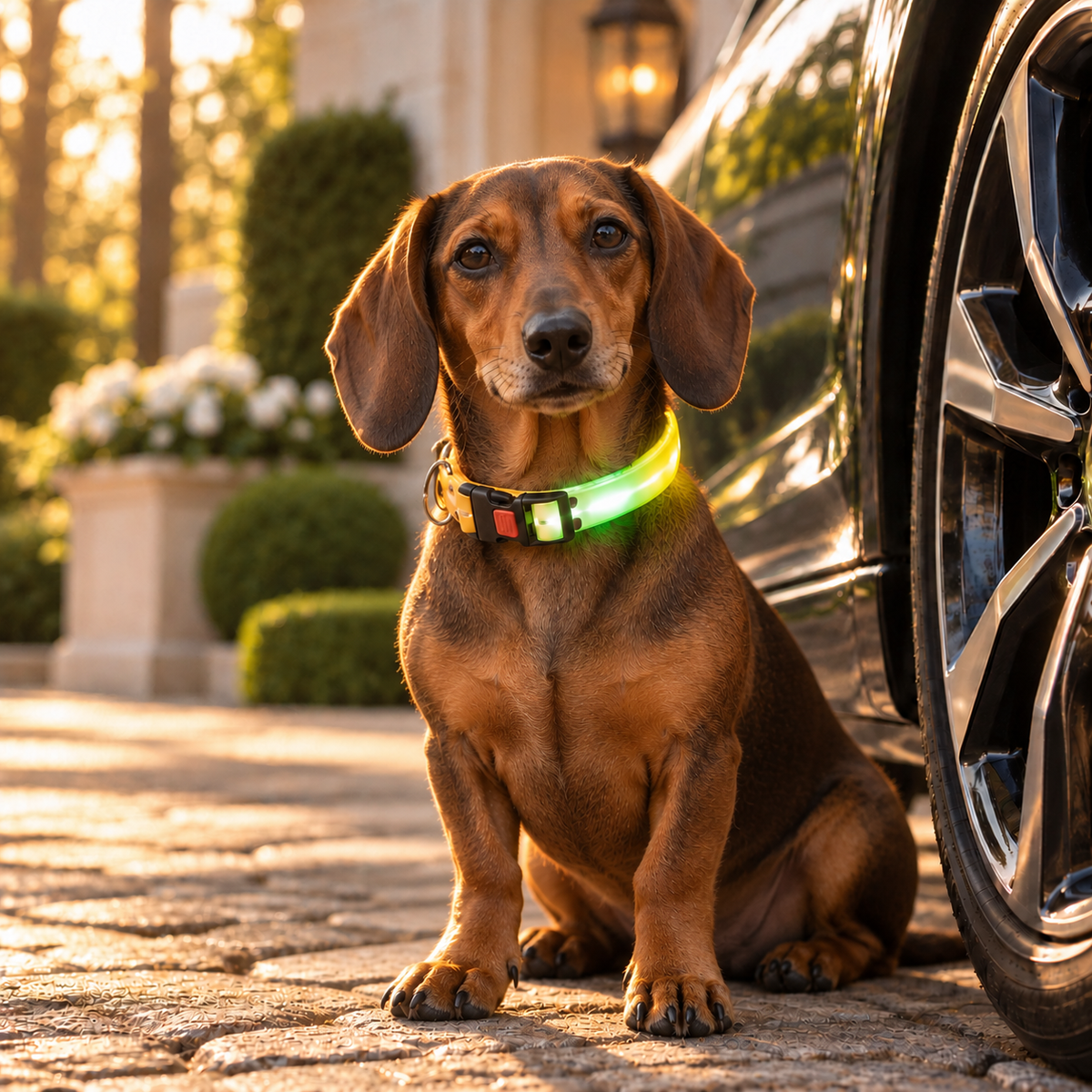 TekPaws LED Luminous Rechargeable Dog Collar