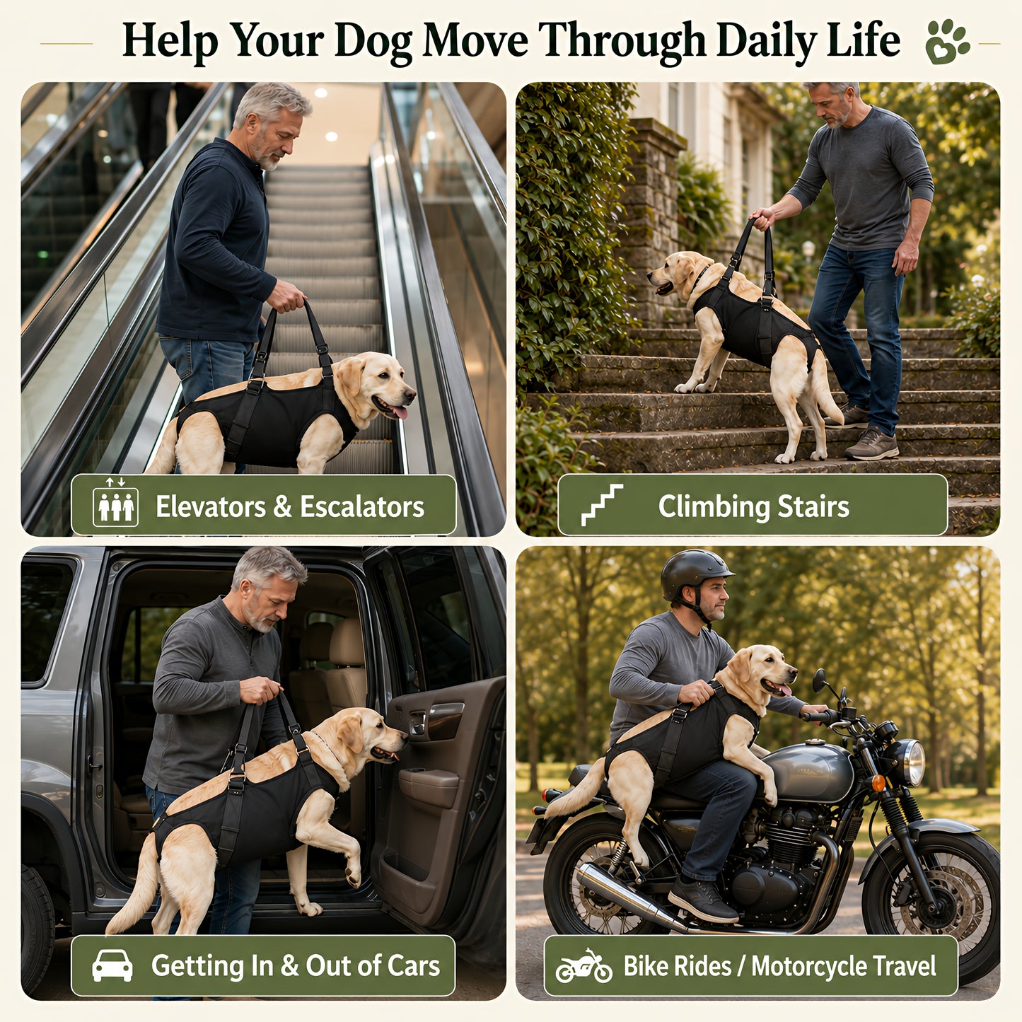 TekPaws RoadAssist Support Sling