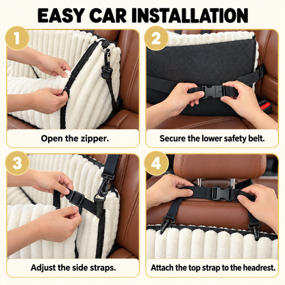 How to install the TekPaws RoadNest dog car seat