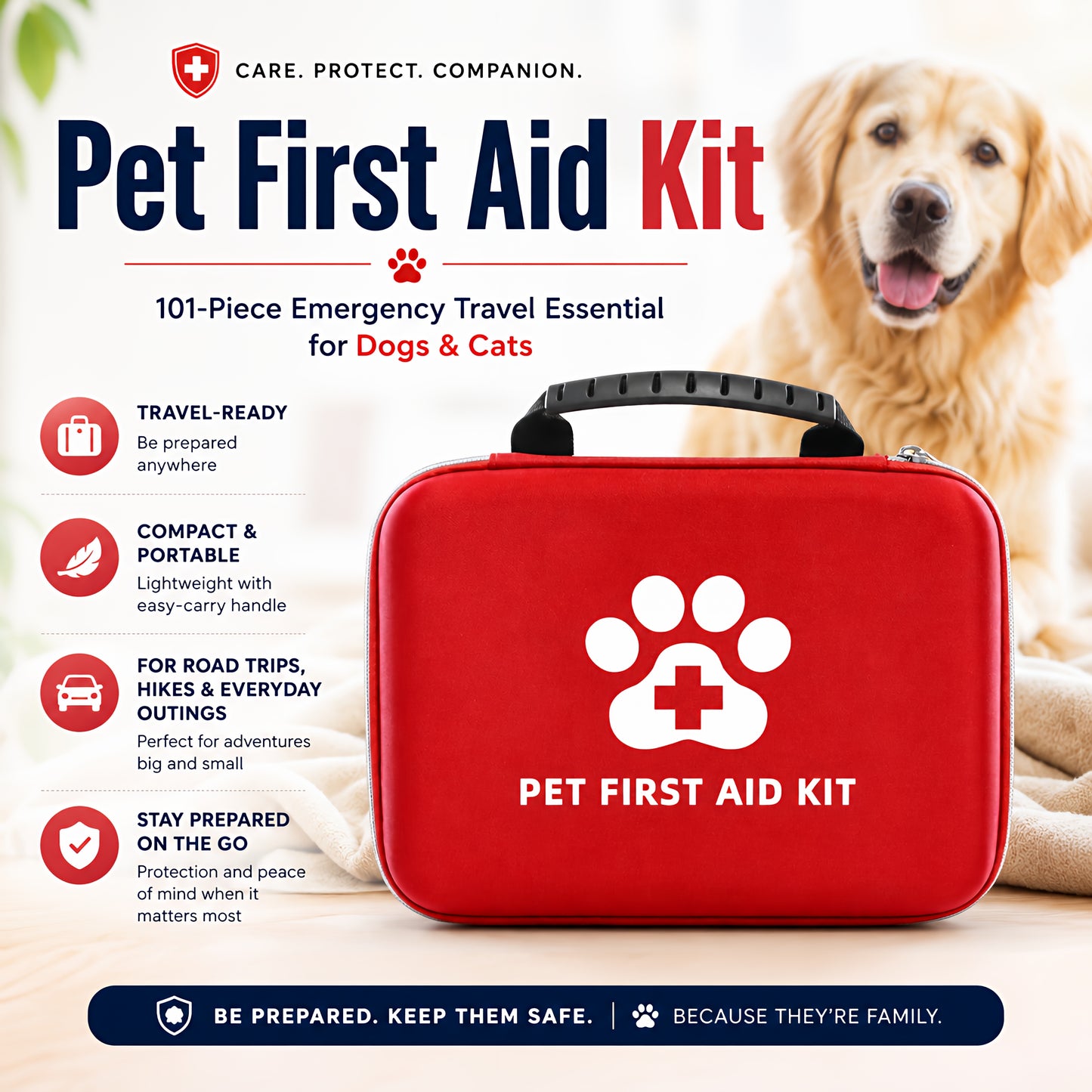 TekPaws RoadReady Pet First Aid Kit