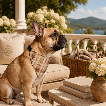 TekPaws Sandstone Plaid Bandana