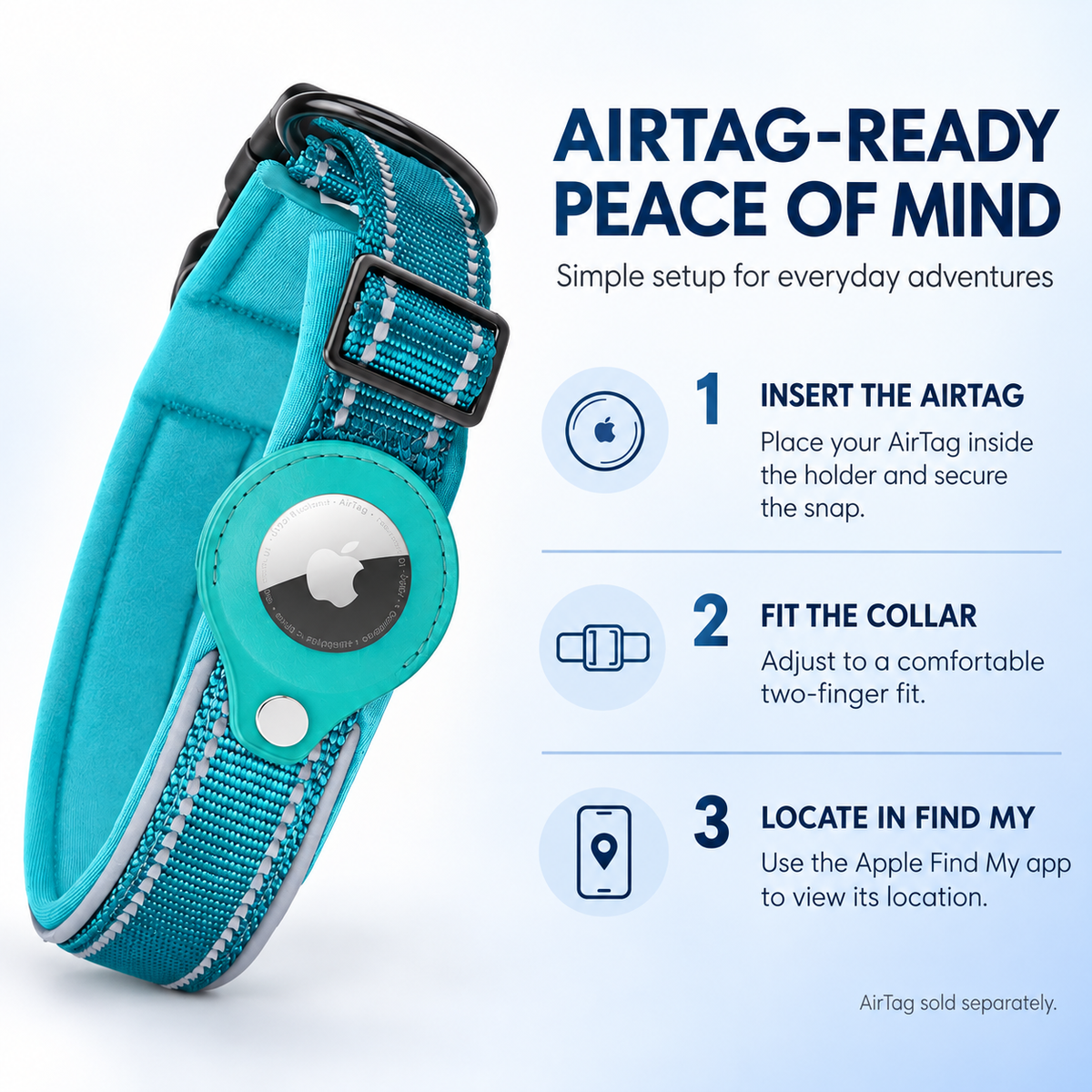 TekPaws SmartTag Comfort Collar feature overview