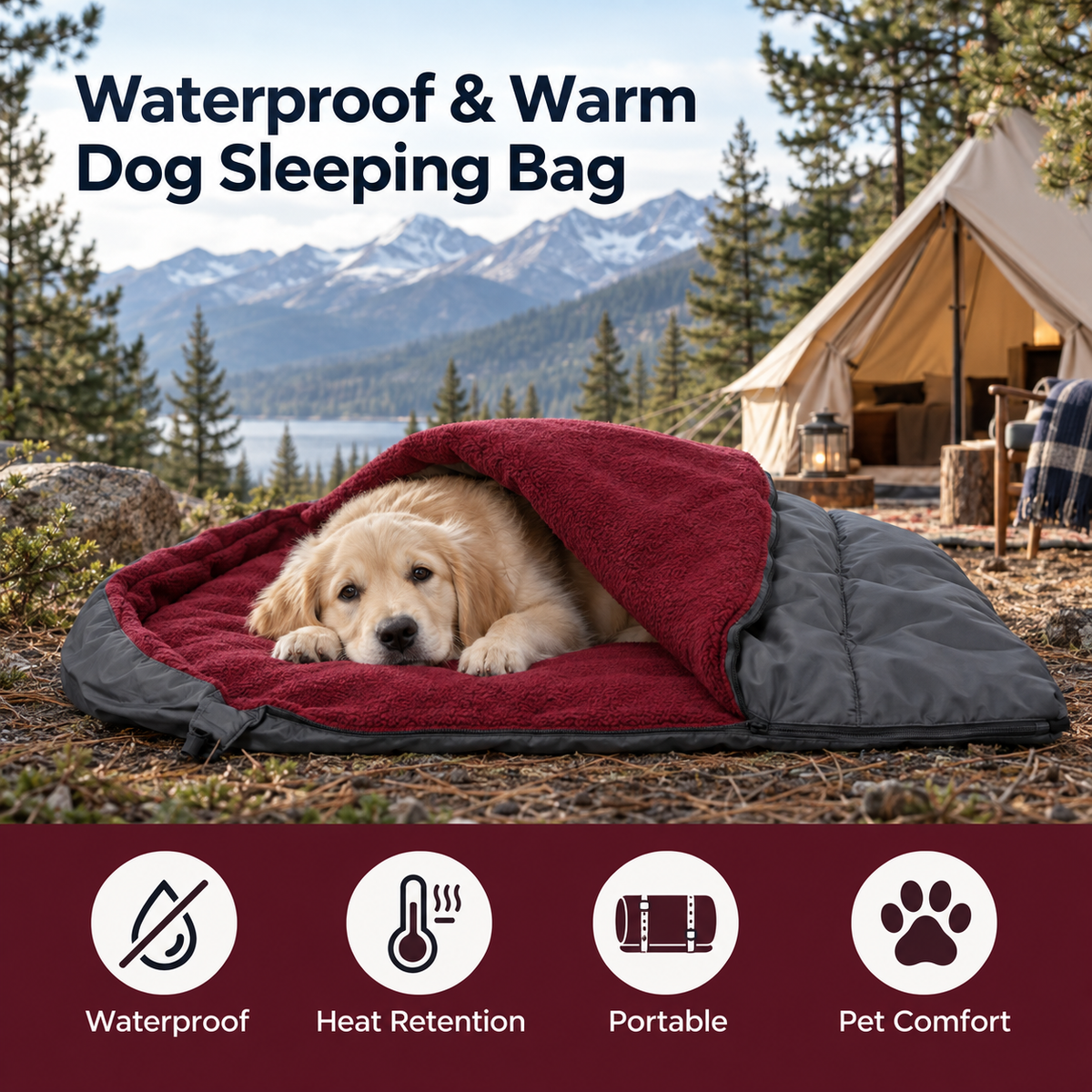 TekPaws SnoozeAway Dog Sleeping Bag
