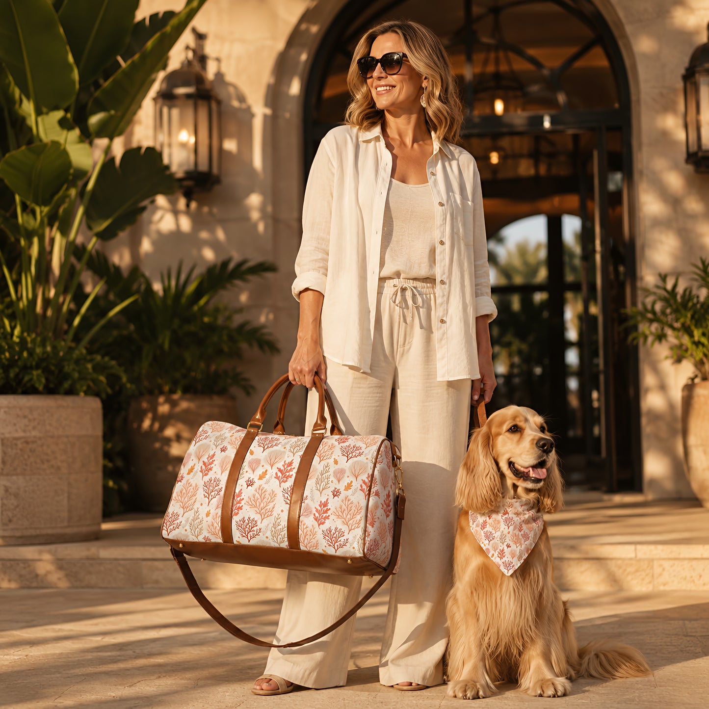 TekPaws Sunset Coral Travel Bag