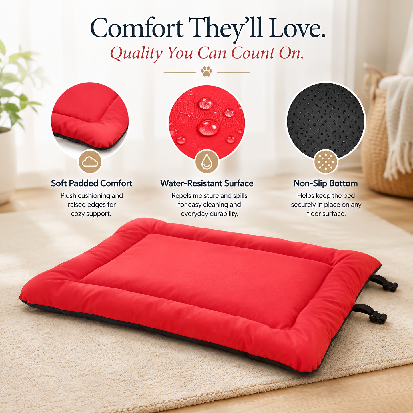 TekPaws TrailNest Roll-Up Travel Bed