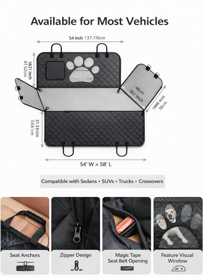 TekPaws TravelGuard Rear Seat Cover
