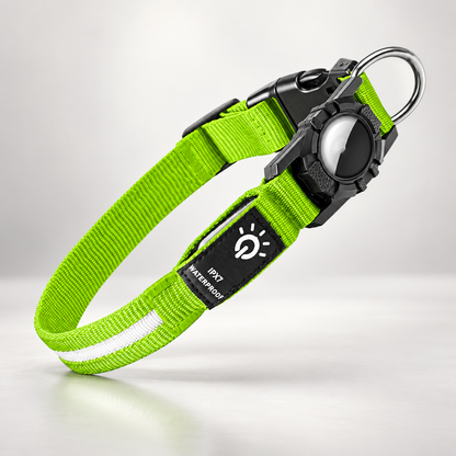TekPaws Waterproof Smart Collar in Green