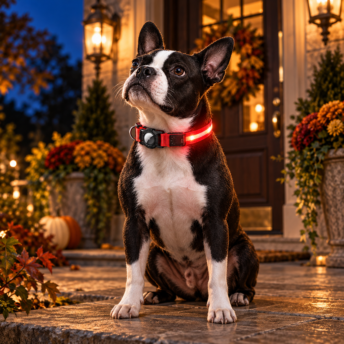 TekPaws Waterproof Smart Collar in Red