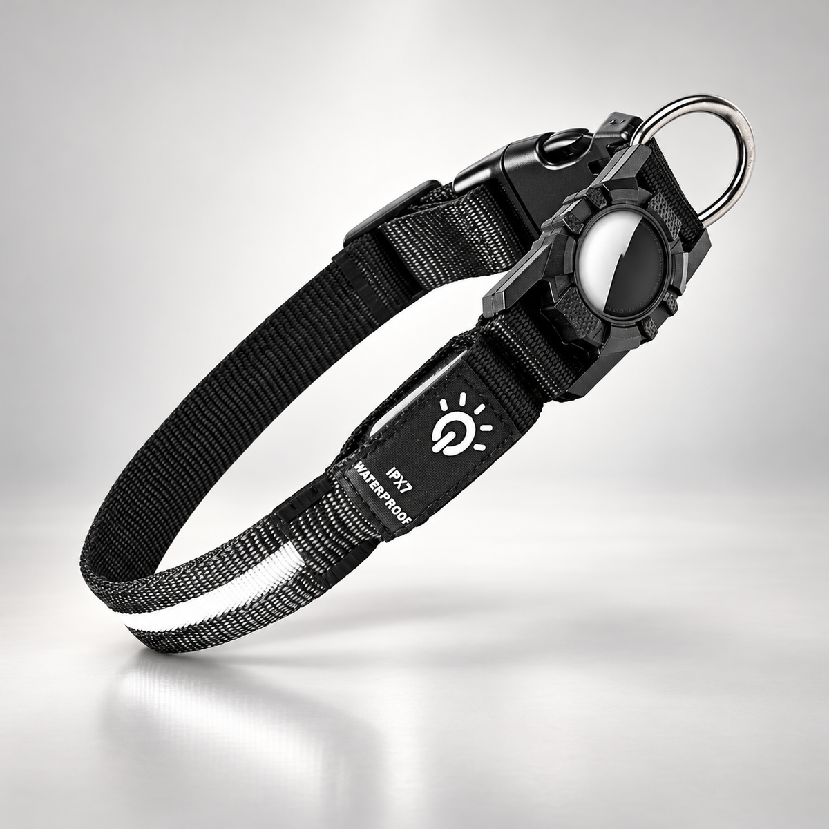 TekPaws Waterproof Smart Collar in White