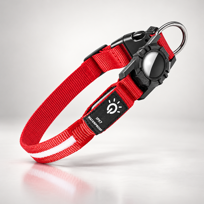 TekPaws Waterproof Smart Collar in Red
