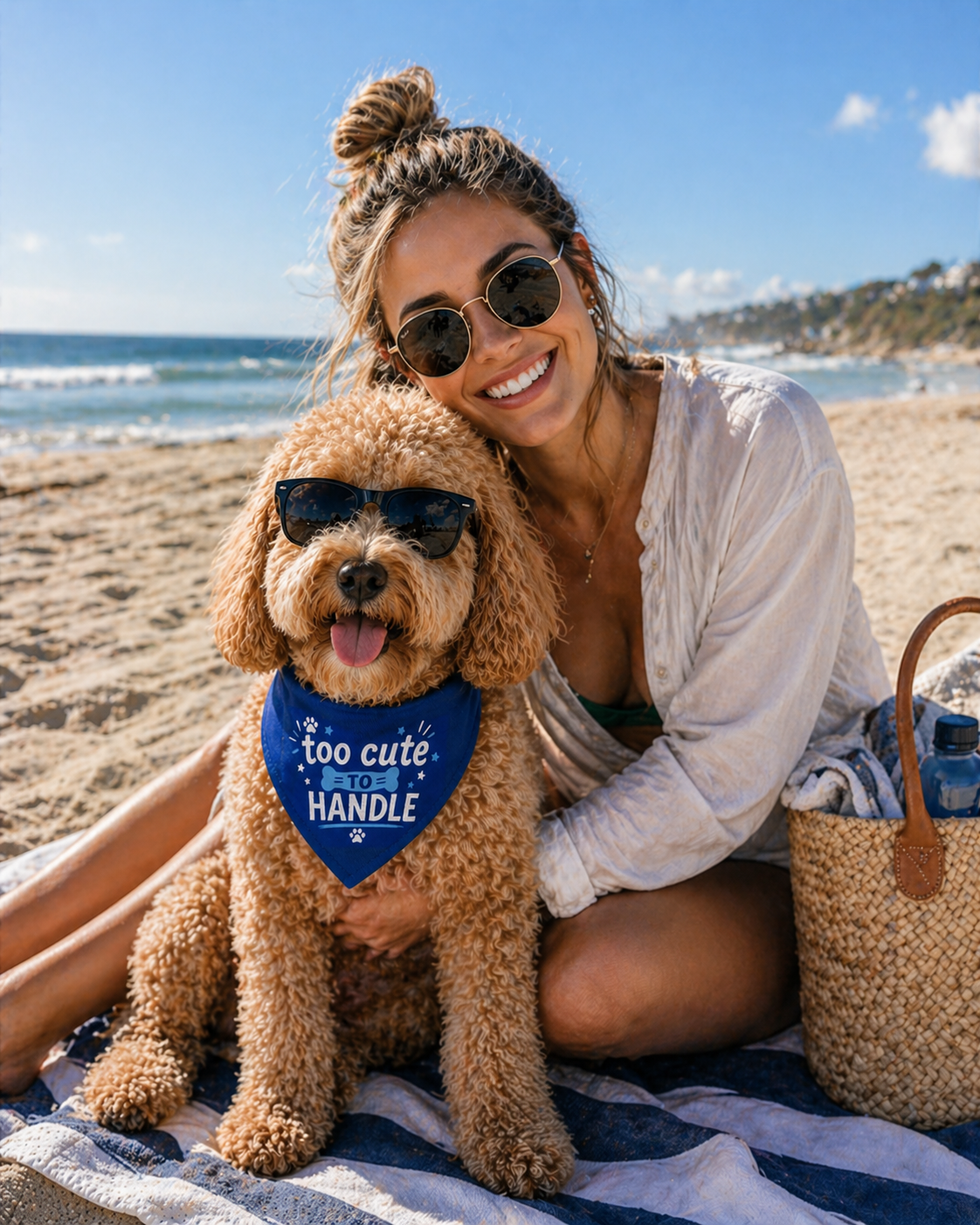 TekPaws CharmBand Clip-On Dog Bandana