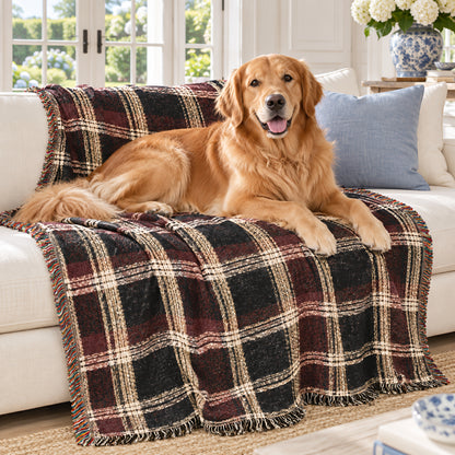 TekPaws Berkshire Plaid Woven Blanket