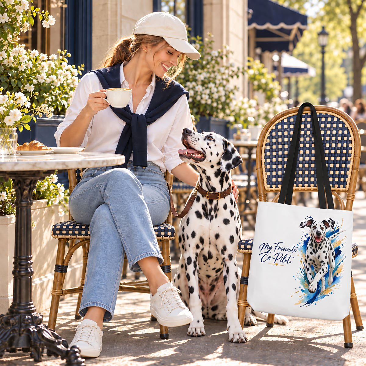 TekPaws Favourite Co-Pilot Tote – Dalmatian Edition