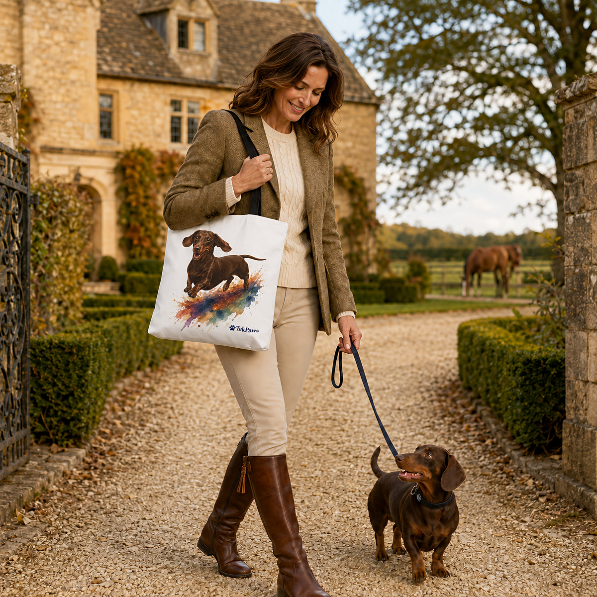 TekPaws Favourite Co-Pilot Tote – Dachshund Edition