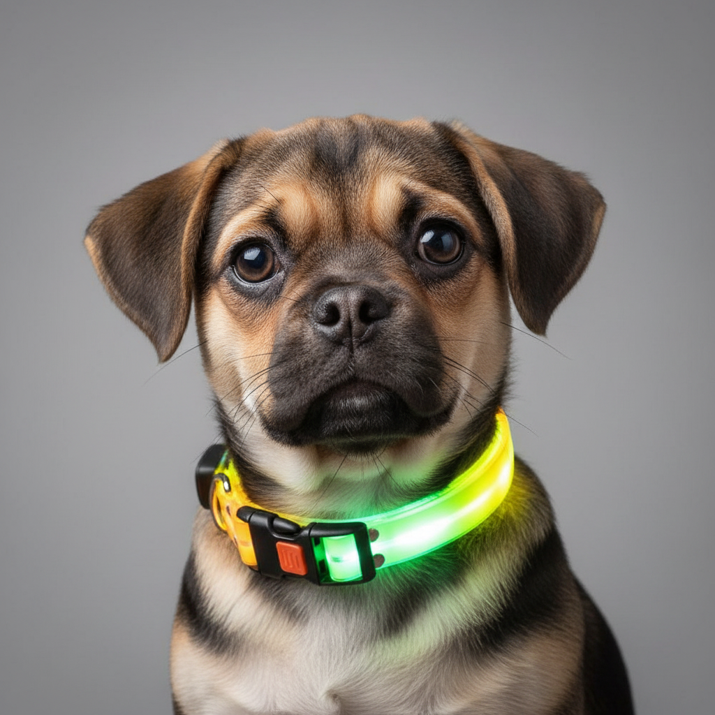 TekPaws LED Luminous Rechargeable Dog Collar