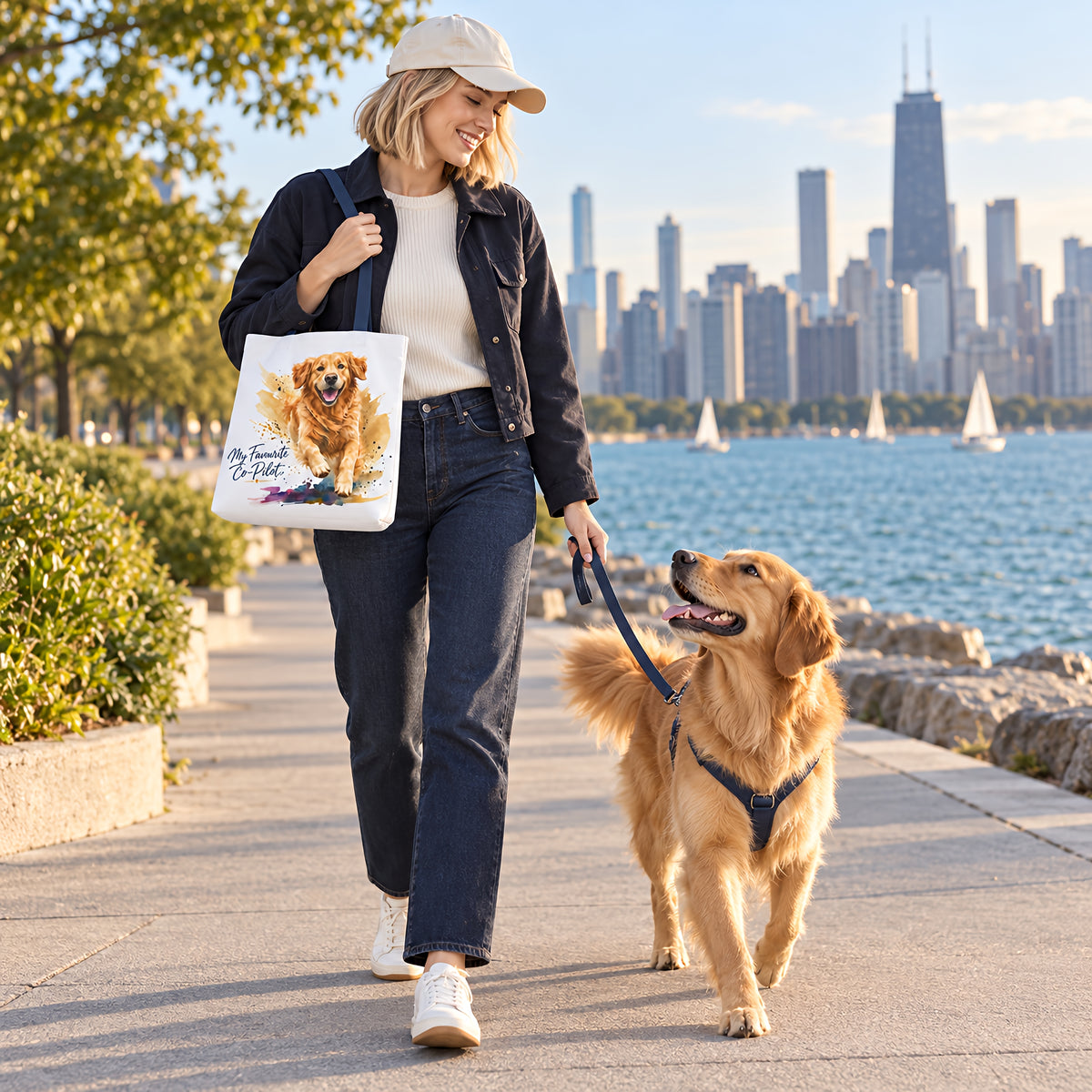 TekPaws Favourite Co-Pilot Tote – Golden Retriever Edition