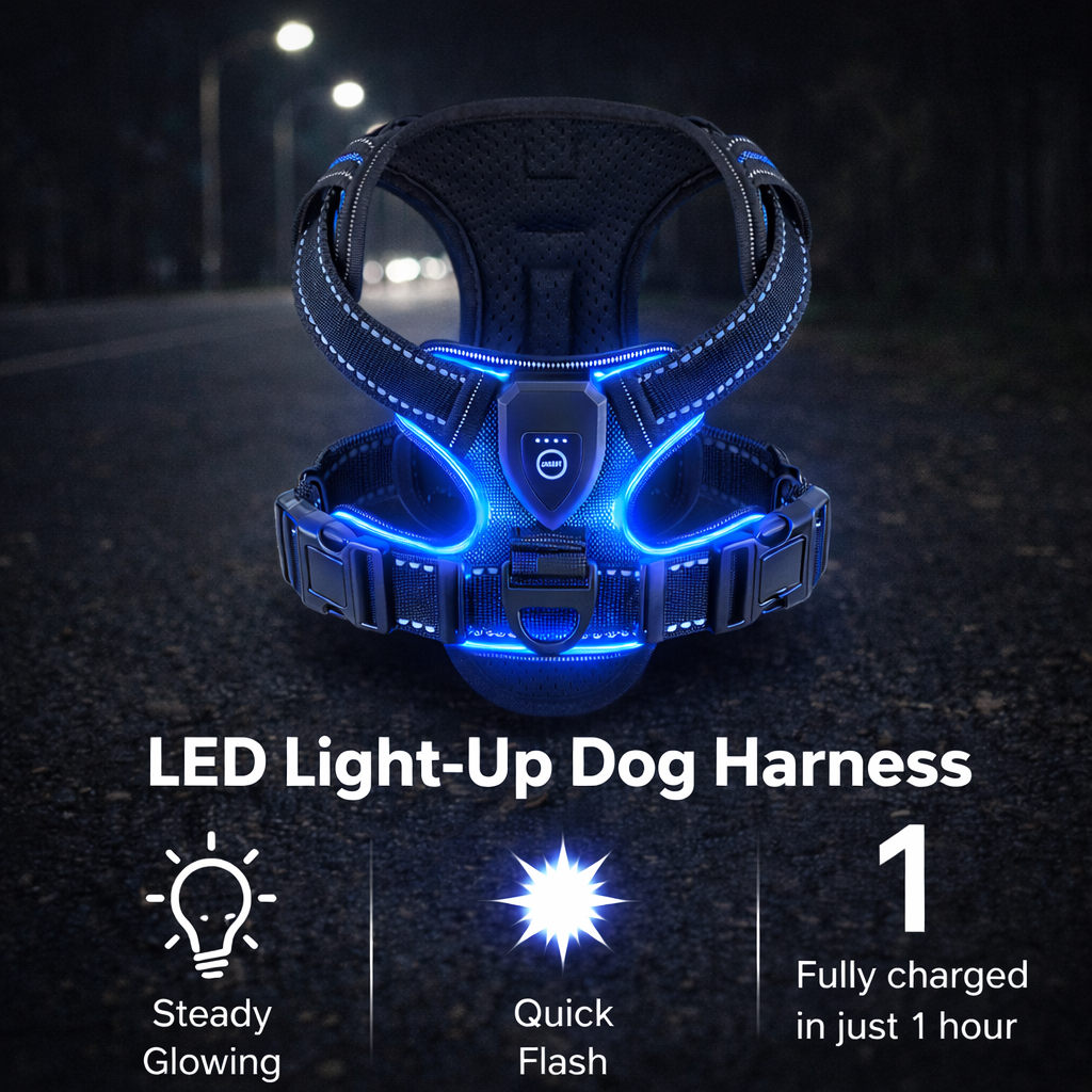 TekPaws LED Luminous Dog Harness