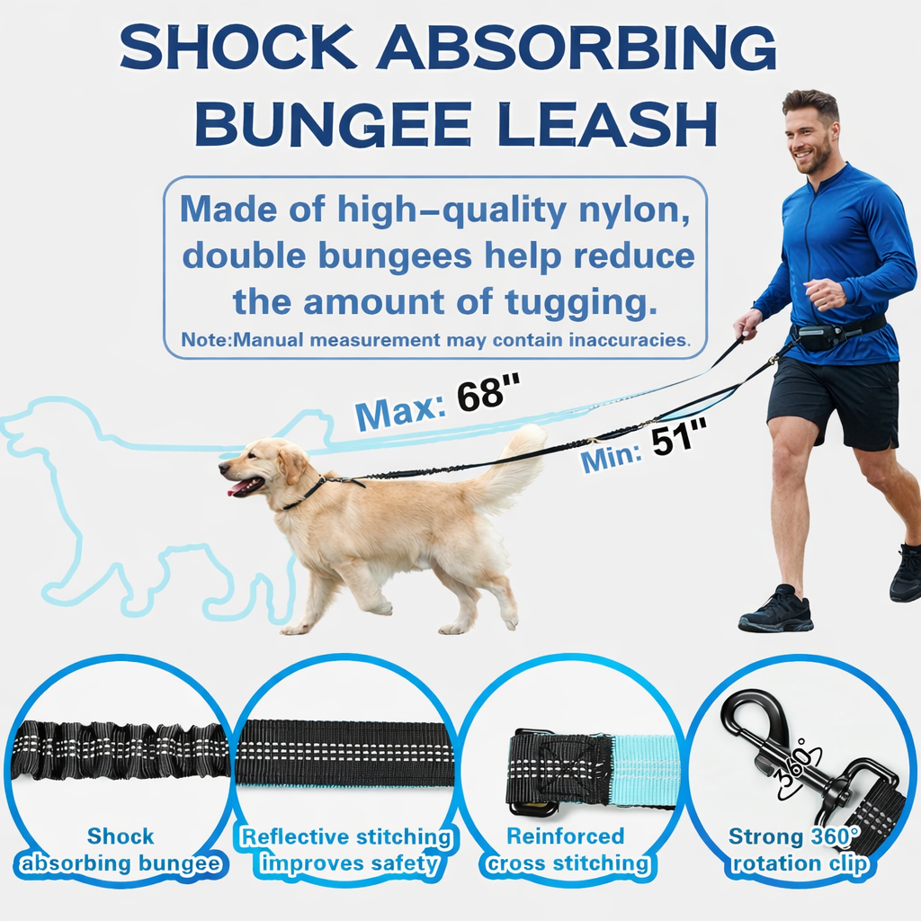 TekPaws GoLoop Hands-Free Leash| Small & Medium Dogs